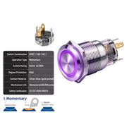 Purple SPDT Momentary