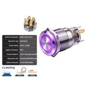 Purple DPDT Latching