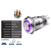Purple DPDT Latching