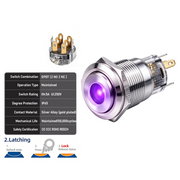 Purple DPDT Latching