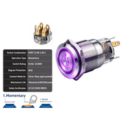 Purple DPDT Momentary