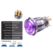 Purple DPDT Momentary