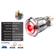 Red SPDT Latching