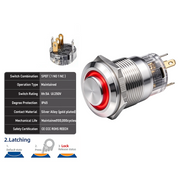 Red SPDT Latching