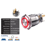 Red SPDT Latching