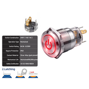 Red SPDT Latching