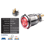 Red SPDT Latching