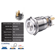 White SPDT Latching