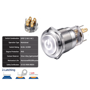 White DPDT Latching