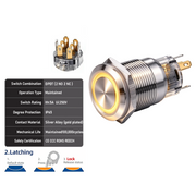 Yellow DPDT Latching