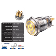 Yellow DPDT Latching