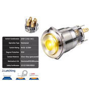 Yellow DPDT Latching
