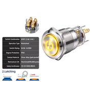 Yellow DPDT Latching
