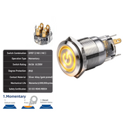 Yellow DPDT Momentary