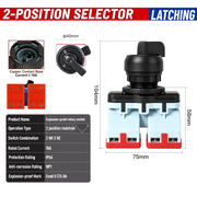 2 Positon Maintain 2NO 2NC 10A