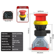 Red TURN TO RESET 1NO 1NC 10A
