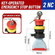 KEY EMERGENCY STOP Metal 2NC