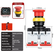 Red TURN TO RESET 4NO 16A