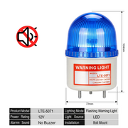 Blue Flashing No Buzzer Bolt Mount