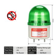 Green Flashing No Buzzer Bolt Mount