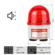 Red Flashing Buzzer Magnetic Mount