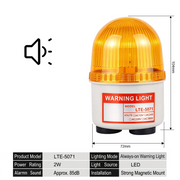 Yellow Always On Buzzer Magnetic Mount