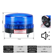Blue Always On Buzzer Bolt Mount