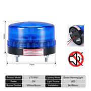 Blue Flashing No Buzzer Bolt Mount