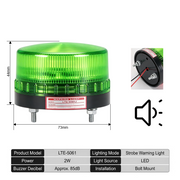 Green Flashing Buzzer Bolt Mount