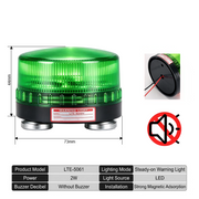 Green Always On No Buzzer Magnetic Mount