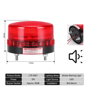 Red Flashing Buzzer Bolt Mount