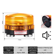 Yellow Always On Buzzer Magnetic Mount