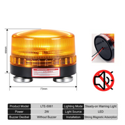 Yellow Always On No Buzzer Magnetic Mount