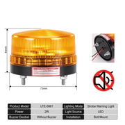 Yellow Flashing No Buzzer Bolt Mount