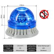 Blue Flashing No Buzzer Big Bolt Mount