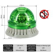 Green Always On No Buzzer Big Bolt Mount