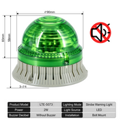 Green Flashing No Buzzer Big Bolt Mount