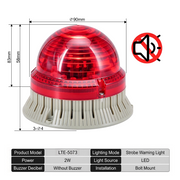 Red Flashing No Buzzer Big Bolt Mount