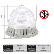 White Flashing No Buzzer Big Bolt Mount