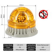 Yellow Flashing No Buzzer Big Bolt Mount