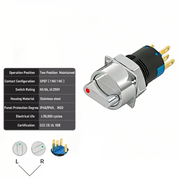 Red 2-Positions SPDT Maintained