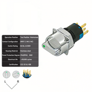 Green 2-Positions DPDT Maintained