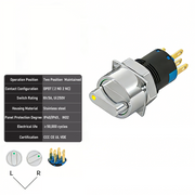 Yellow 2-Positions DPDT Maintained