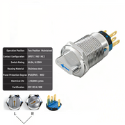 Blue 2-Positions SPDT Maintained