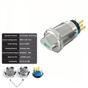 Green 2-Positions SPDT Maintained