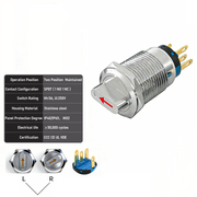 Red 2-Positions SPDT Maintained