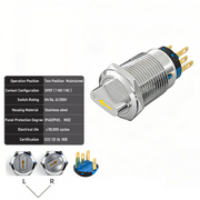 Yellow 2-Positions SPDT Maintained