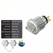 Red 2-Positions SPDT Maintained