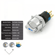 Blue 2-Positions SPDT Maintained