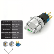 Green 2-Positions SPDT Maintained